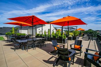 The arbory apartments rooftop lounge